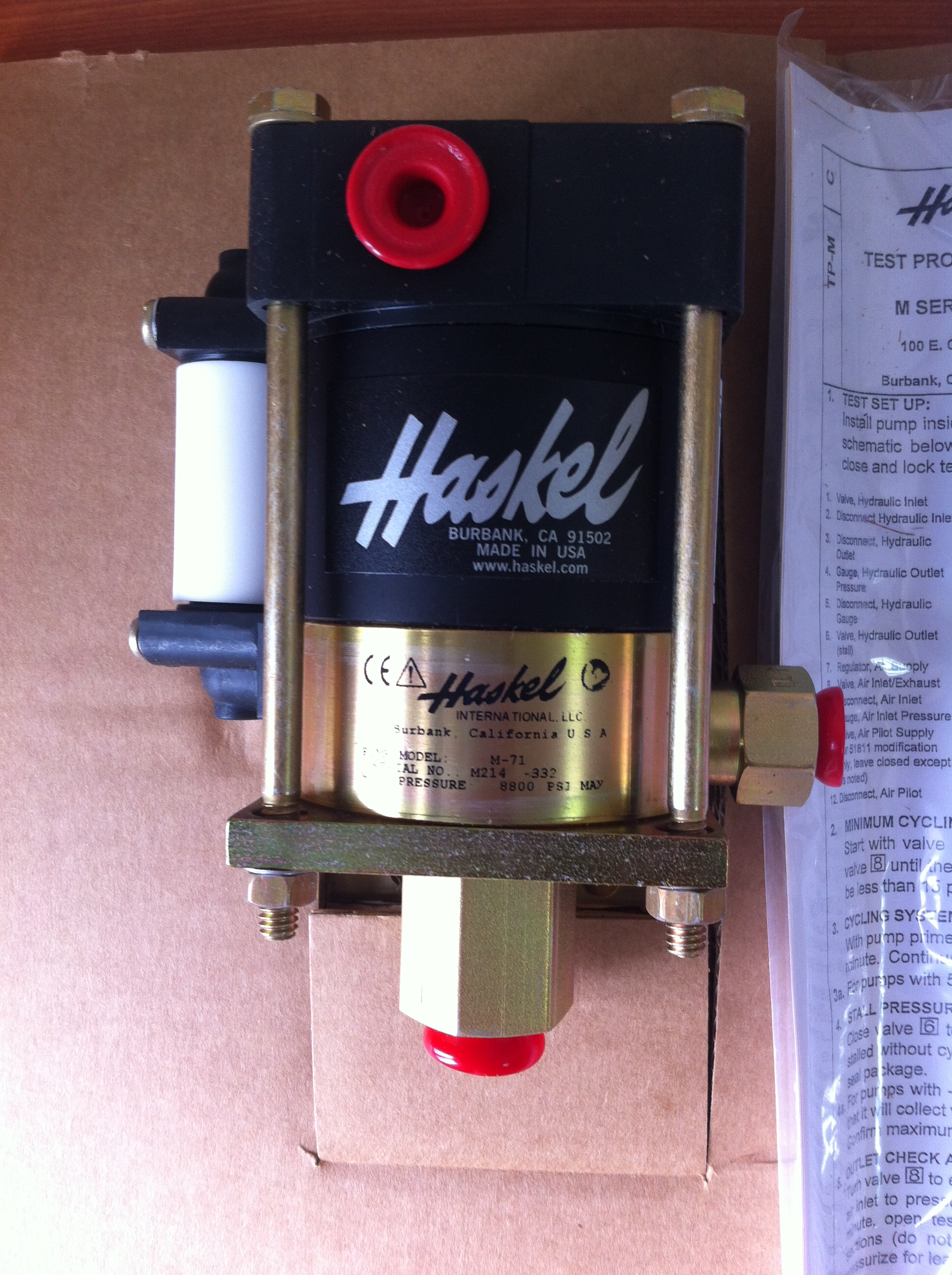 HASKEL MS-71现货供应